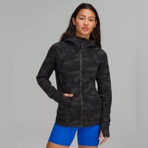 Lululemon Scuba Camo Deep Coal Hoodie Size 6